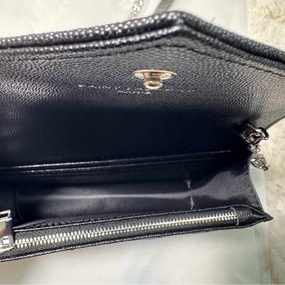 YSL Monogramme Quilted Leather Wallet on a Chain - Picture 6 of 6